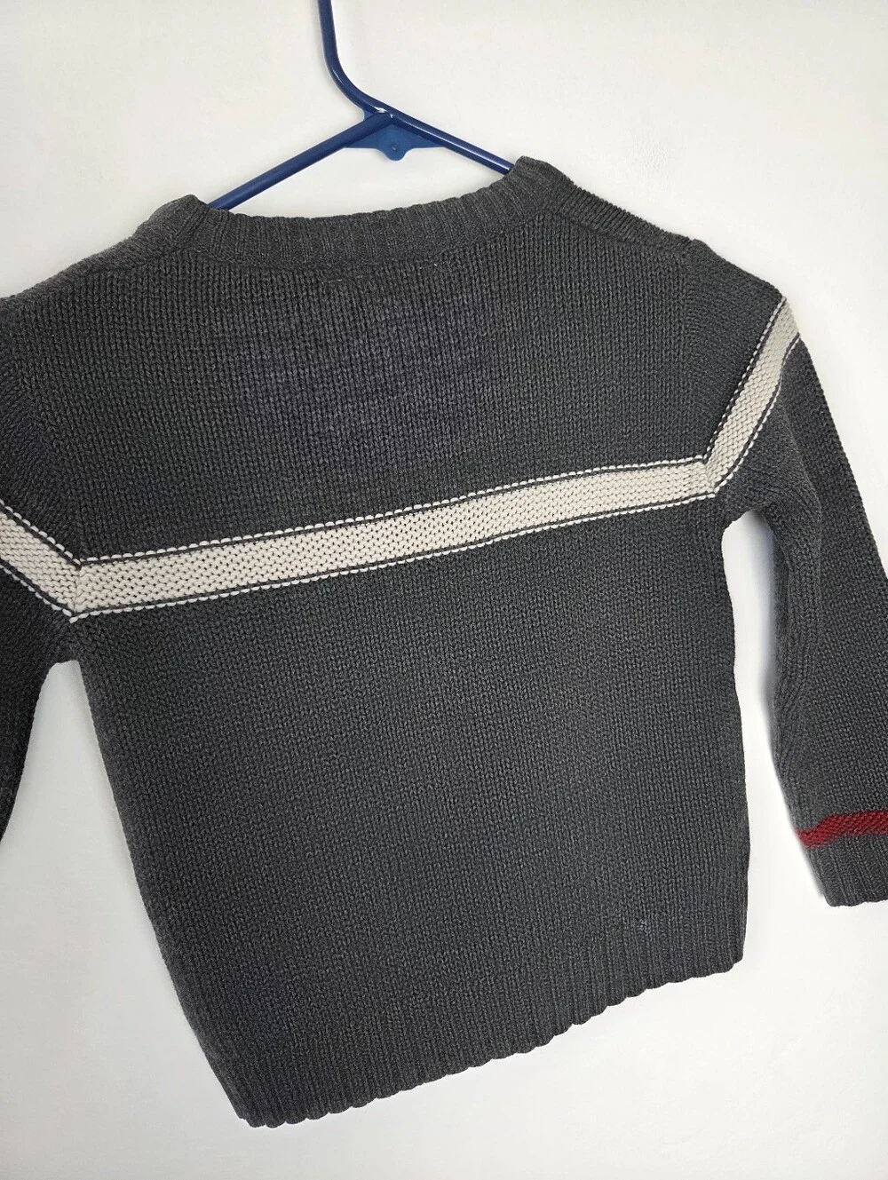 Vintage Arizona Knit Sweater Boys Size 5/6 Gray Preppy Retro Old Money Heritage